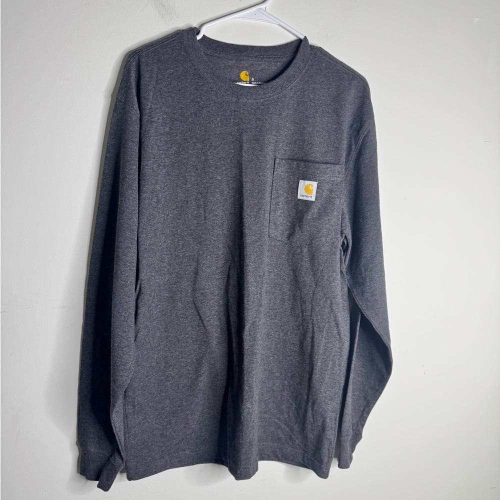 Carhartt Men’s Force Relaxed Fit Long Sleeve T-shirt - Picture 2 of 8